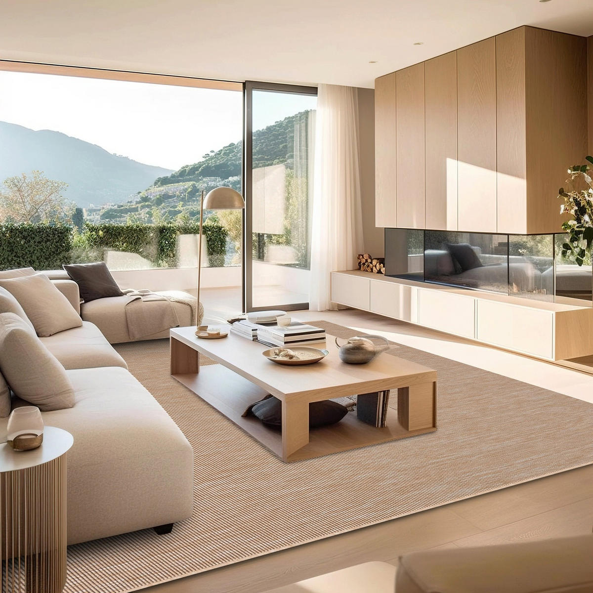 TEPPICH für Innen- und Außenbereiche bruin - Braun, Textil (200/290cm) - AFK Living