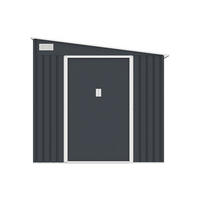 SCHREBERGARTENHAUS - 203 cm x 245 cm - metall - anthrazitgrau Daustin - Anthrazit, Metall (203/193/245cm) - Vente-Unique