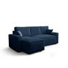 ECKSOFA L AMBRO Poso 05 Links mit Schlaffunktion - Blau, Textil (232/143cm) - Bedante