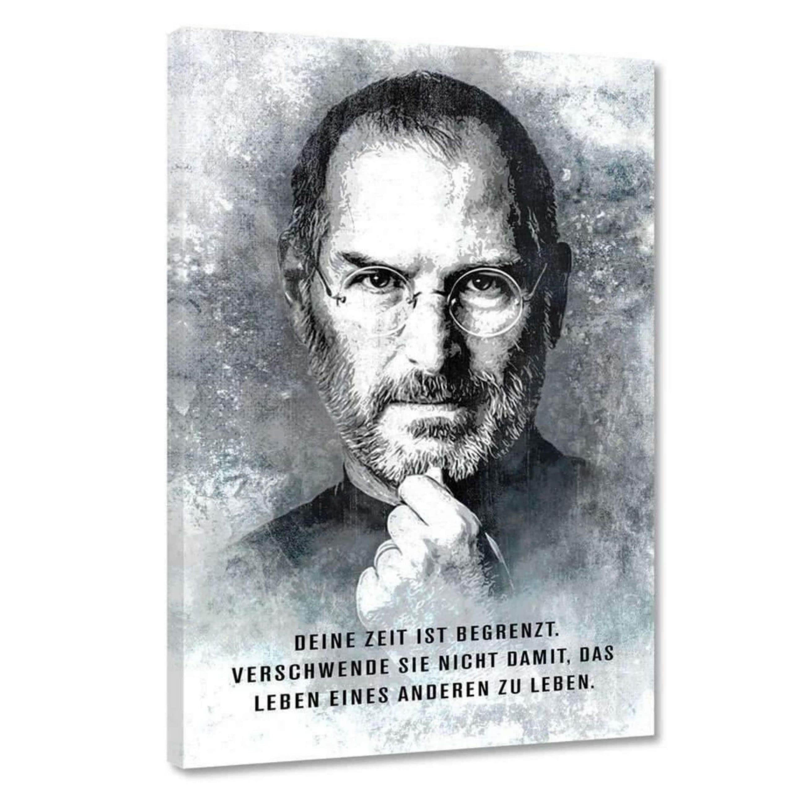 WANDBILD XXL "Lebe Dein Leben!" - 80 x 120cm - Weiß, Textil (80/120cm) - Hustling Sharks