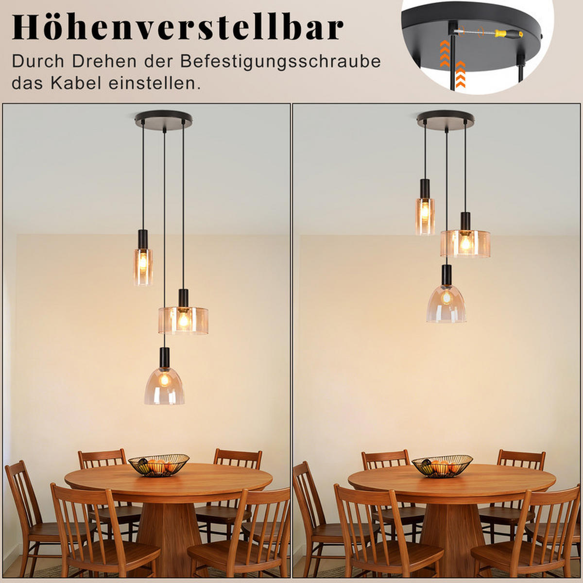 PENDELLEUCHTE 25/180.5/25cm - Schwarz, Metall (180.5/25/25cm) - Nettlife