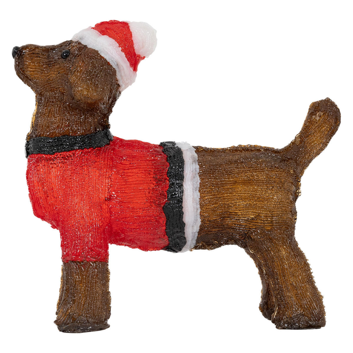 WEIHNACHT HUND 37 cm - Braun, Kunststoff (13.5/35/37cm)