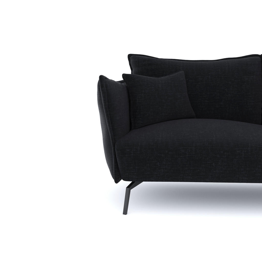 Thumbnail - Sia Home Sofa, Anthrazit, Textil, 3-Sitzer, Rechteckig, 180x90x105 cm, Wohnzimmer, Sofas & Couches, Sofas, 3-Sitzer Sofa...