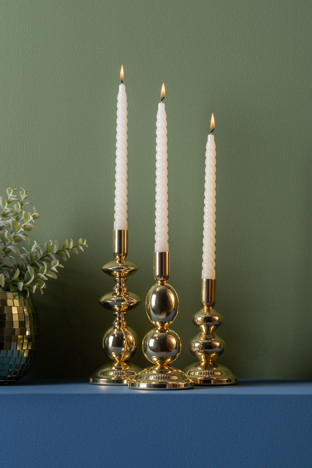 KERZENHALTER Dazzle 16,7 cm - Goldfarben, Metall (10/16.7/10cm)