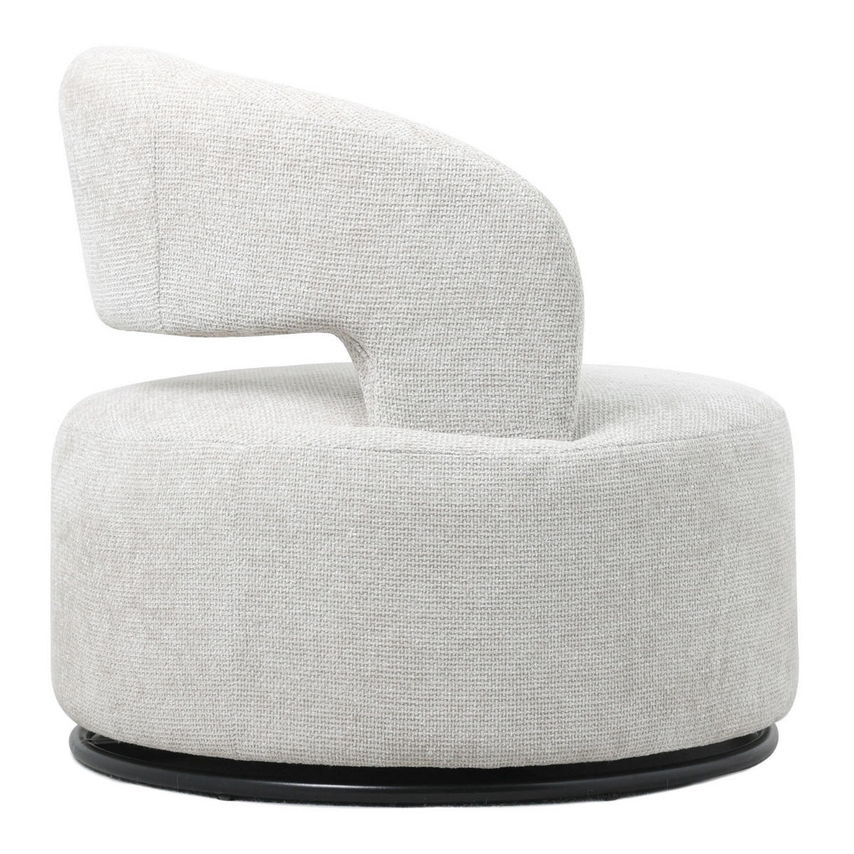 SESSEL drehbar aus Stoff, beige - Beige, Textil (79/77/79cm) - Giga Meubel