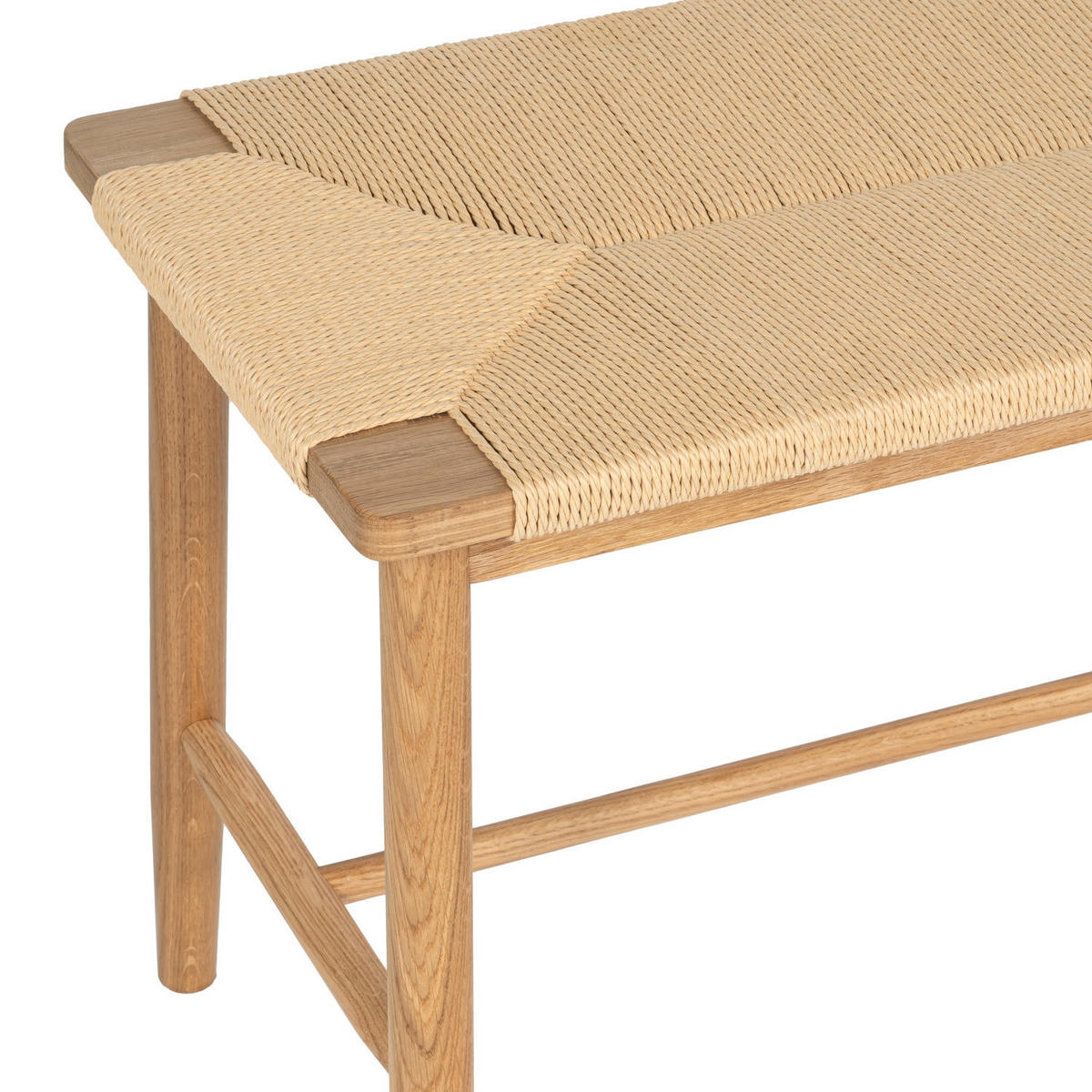 SITZBANK 110/35/47 cm Rattan / Eiche Wildeiche - Honigeiche/Eichefarben, Holz/Papier (110/47/35cm) - Furnhouse