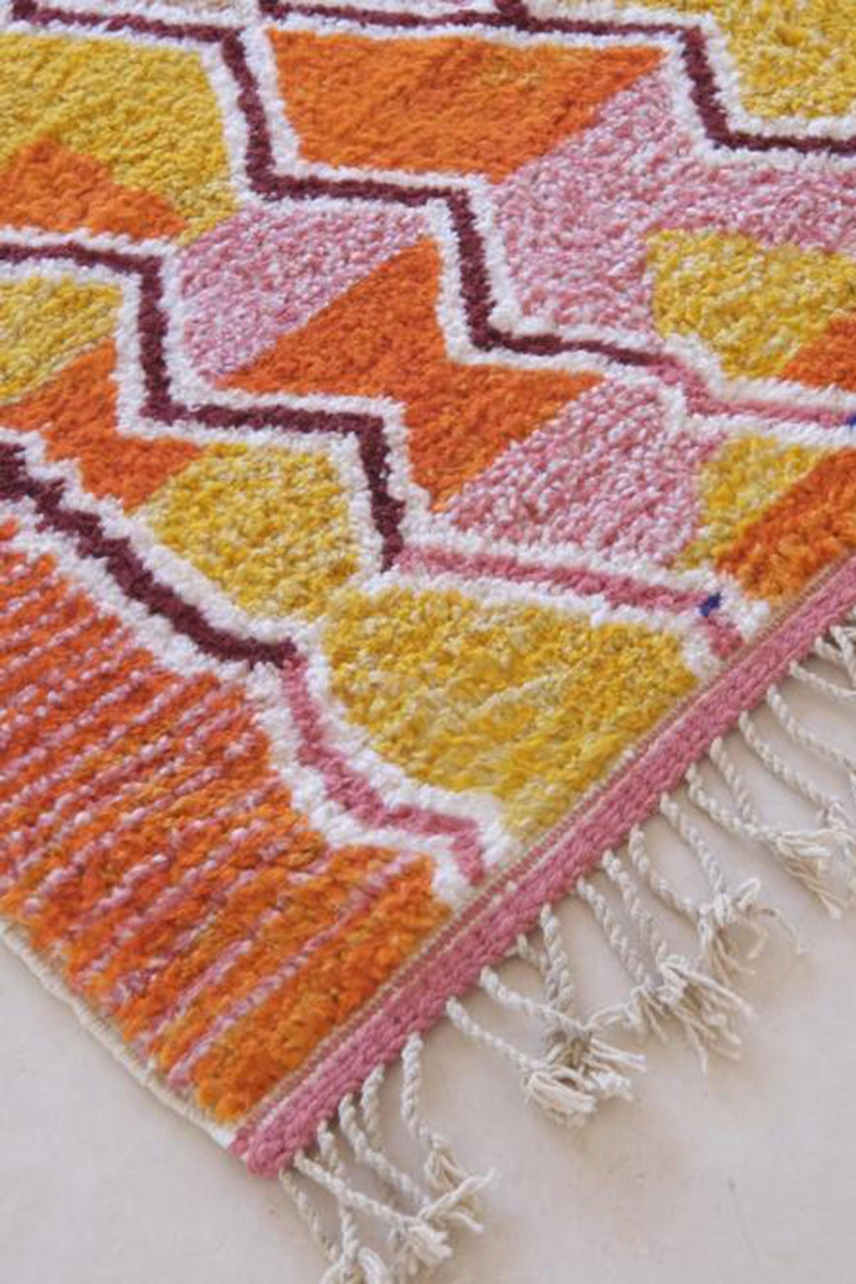 BERBERTEPPICH aus reiner Wolle 210x 271 cm - Orange, Naturmaterialien (210/271cm) - AFK Living