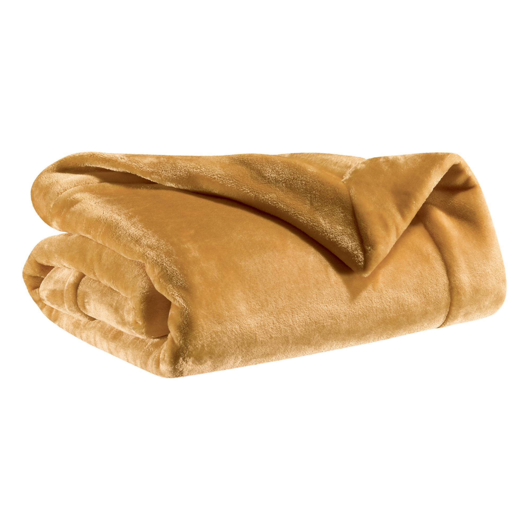 PLAID Tender ocker 150 x 200 cm - Sahara, Textil (150/200cm) - Vivaraise