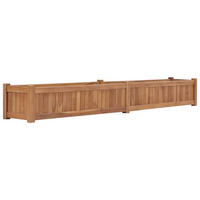 HOCHBEET 200x30x25 cm Massivholz Teak - Braun, Holz (200/25/30cm) - furnicato