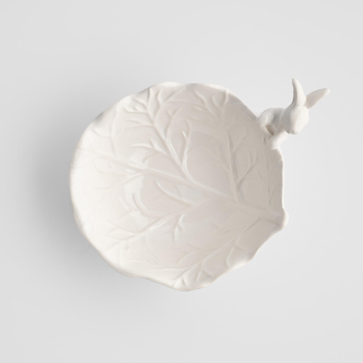 SCHALE Whitebunno - Weiß, Stein (9.5cm) - home&you