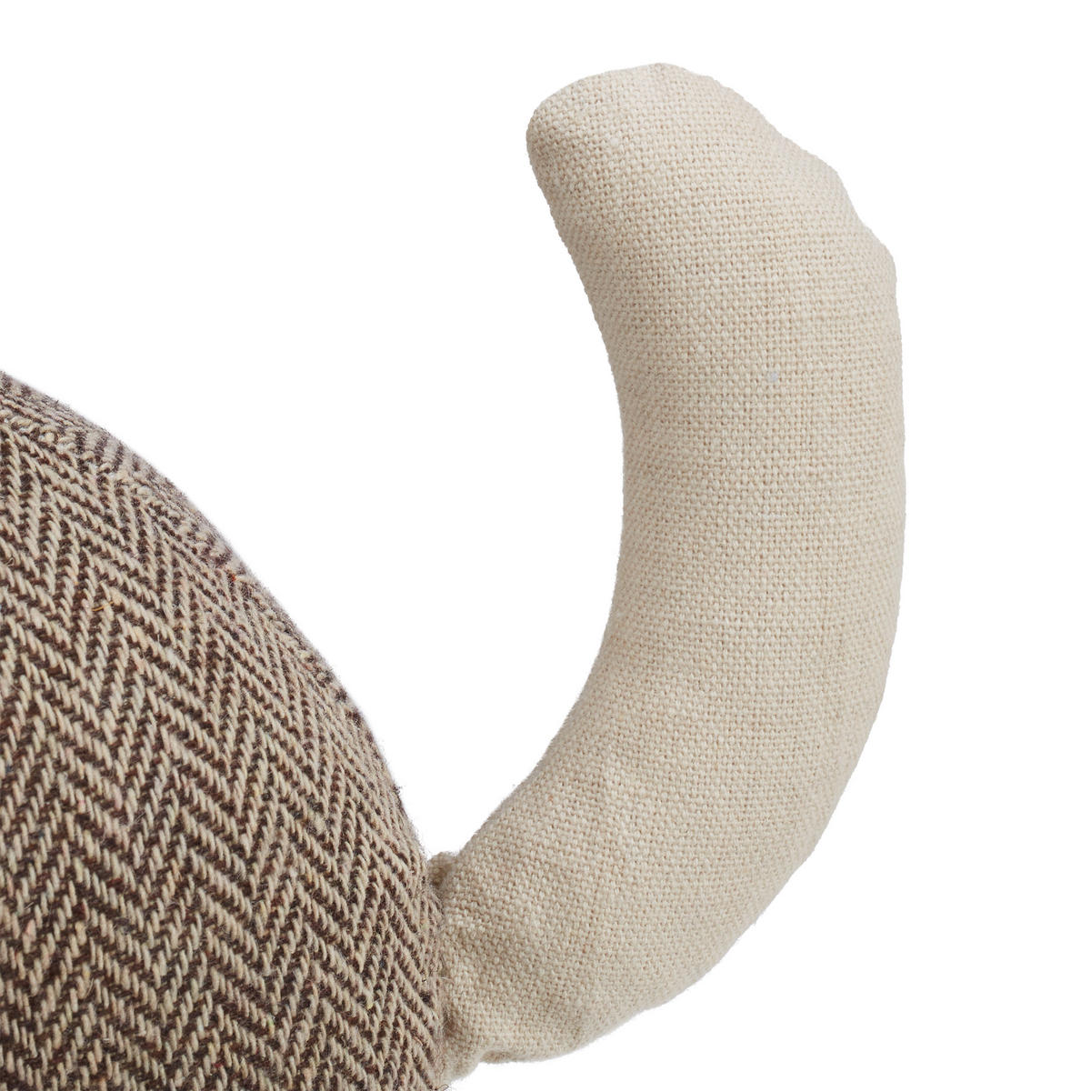 DÖRRSTOPP Brun katt textil - Brun, Textil/Naturmaterial (22/10cm) - Relaxdays