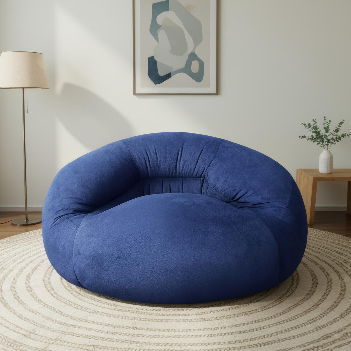 SITZSACK Marineblau 120cm - Blau, Textil (120/70/90cm) - Vercart