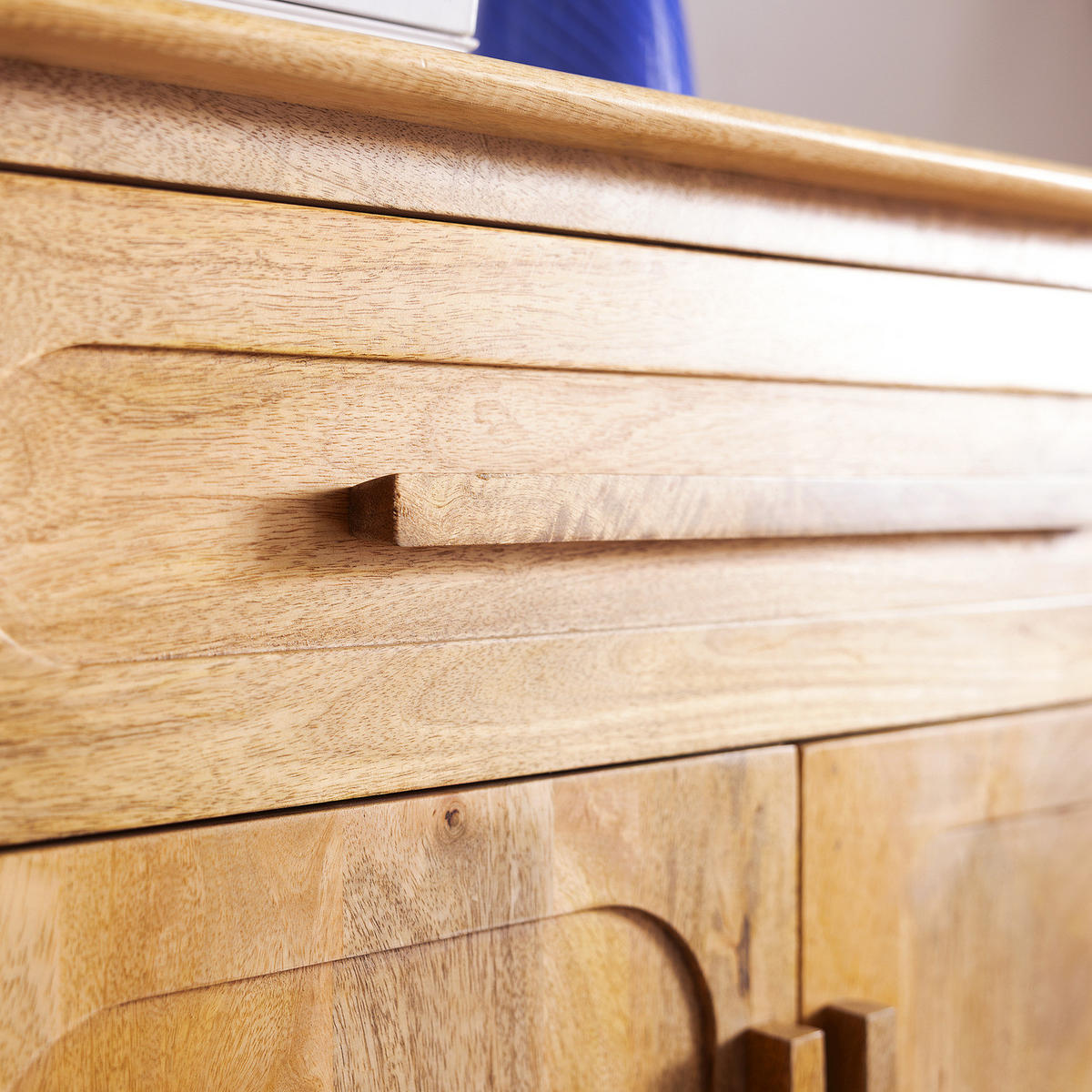 MASSIVES SIDEBOARD mit 4 Türen - Mango - Braun, Mangoholz/Holz (160/90/40cm) - home24