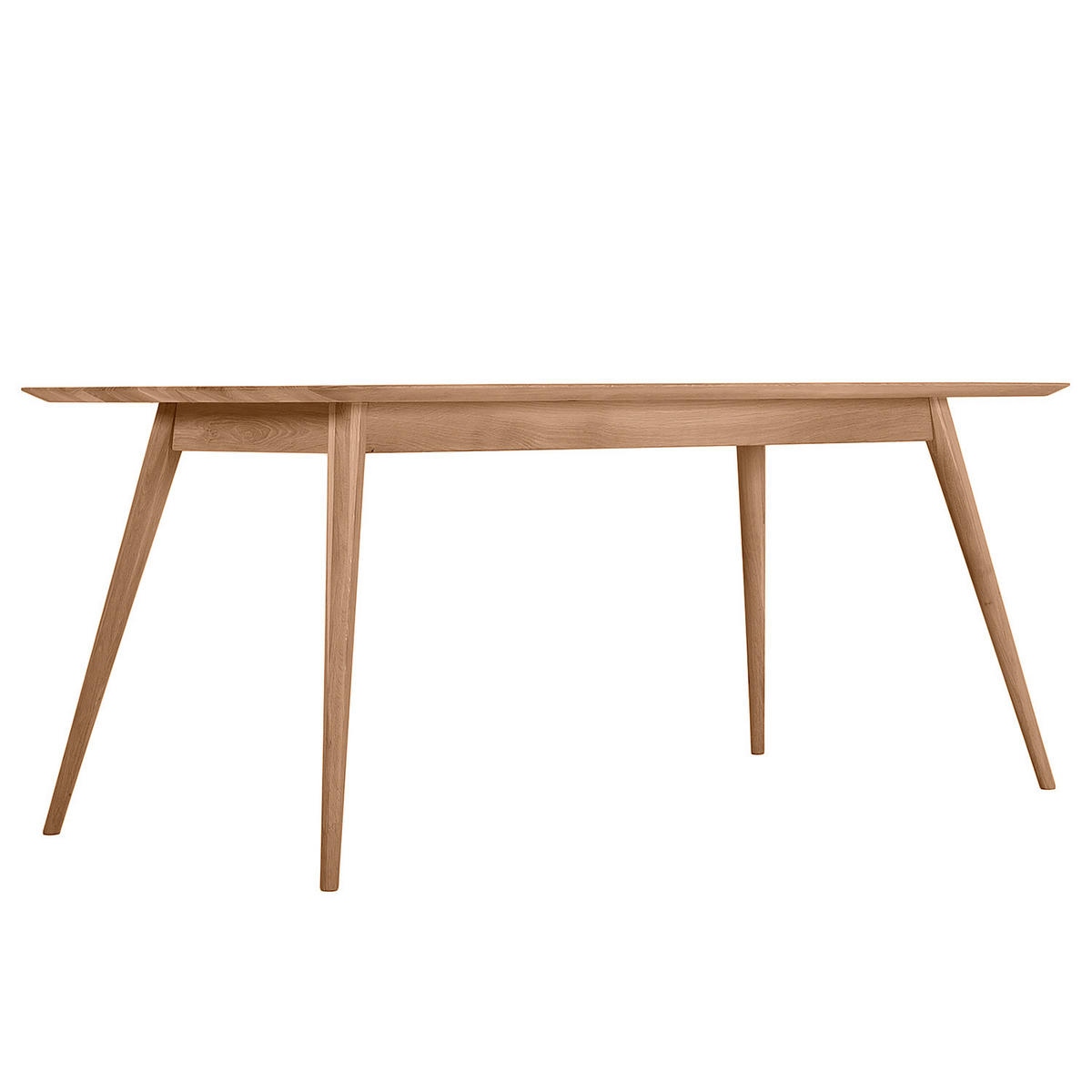 ESSTISCH - Massivholz - Eichefarben, Holz (90/180/75cm) - home24