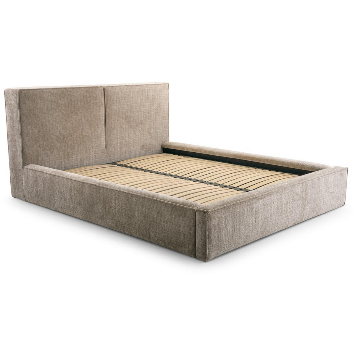 POLSTERBETT Giana mit Bettkasten 160×200, Cappuccino - Cappuccino, Holzwerkstoff (160/200cm) - Beautysofa