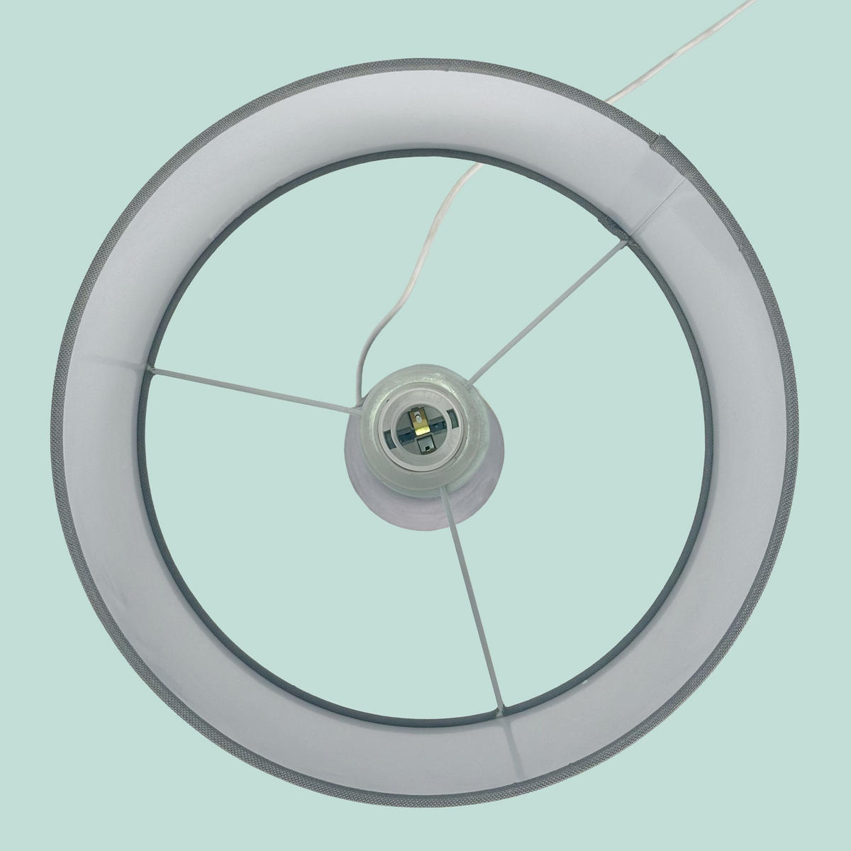 TISCHLAMPE - Multicolor, Textil/Metall (40/40/47cm) - Relaxdays