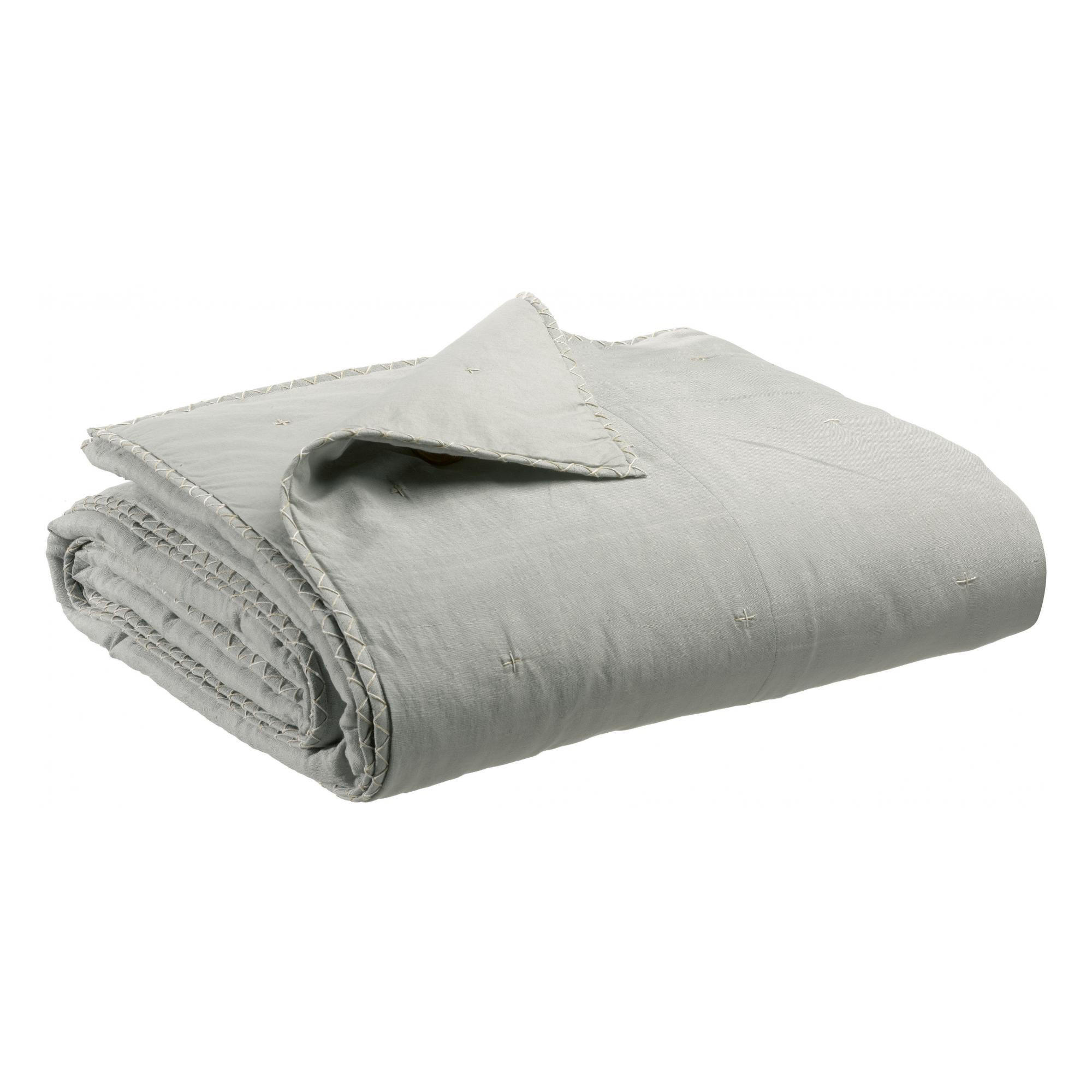 BETTÜBERWURF Nala perlweiß 180 x 260 cm - Hellgrau, Textil (180/260cm) - Vivaraise