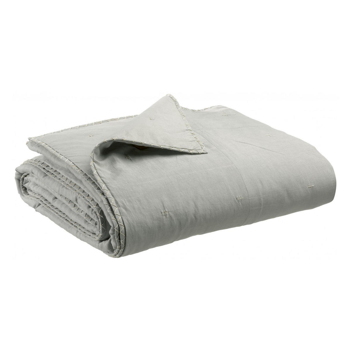 BETTÜBERWURF Nala perlweiß 180 x 260 cm - Hellgrau, Textil (180/260cm) - Vivaraise