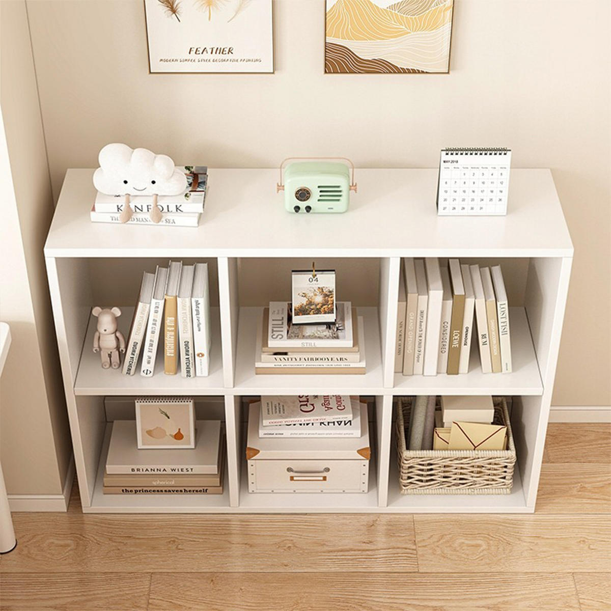 BÜCHERREGAL, weiß - Weiß, Holzwerkstoff (100/67/30cm)