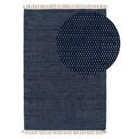 TEPPICH aus recyceltem Material Tom Dunkelblau 160x230 cm - Dunkelblau, Textil (160/230cm) - benuta Pop