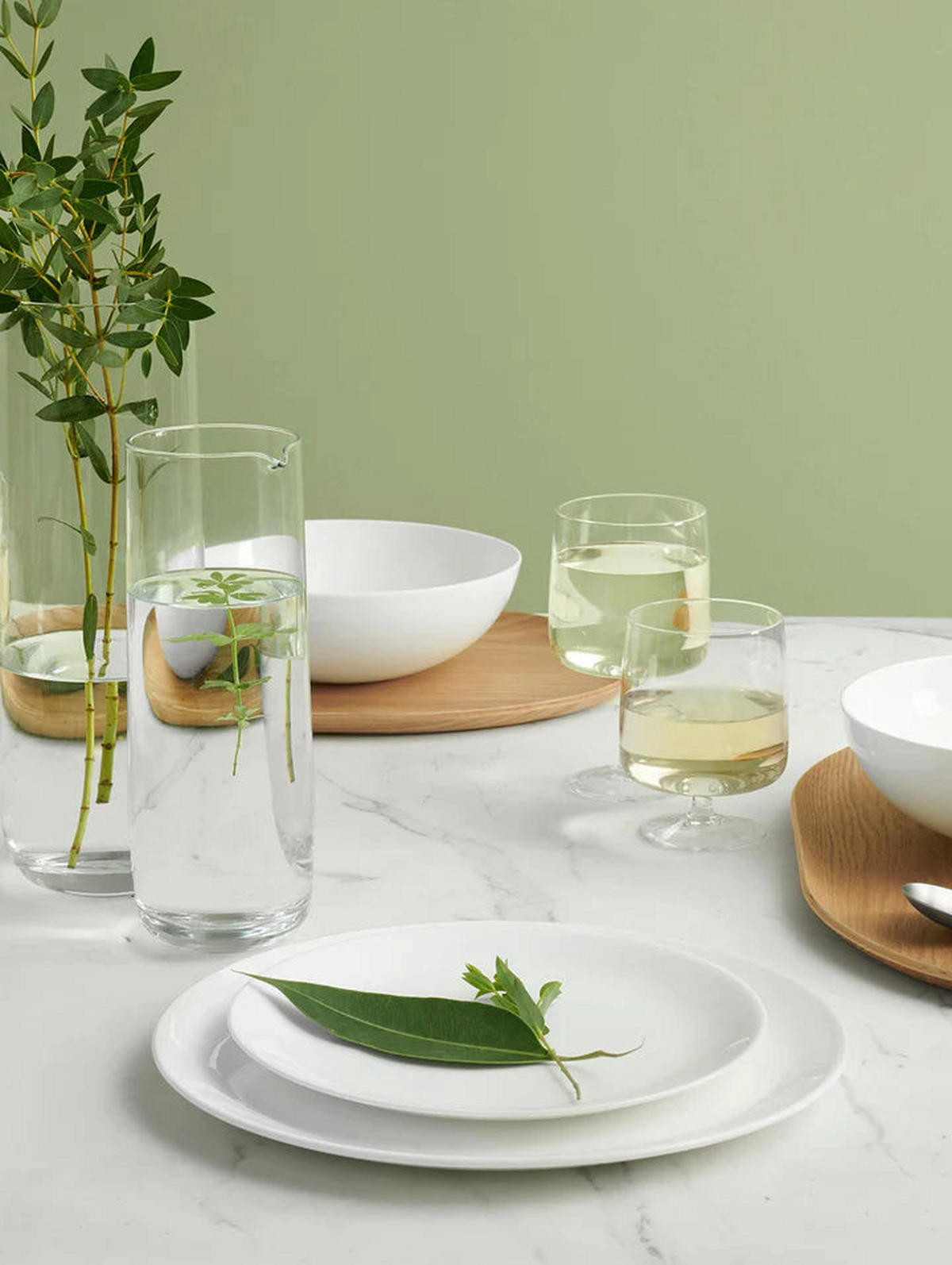 ASA Selection Speiseteller A Table ø 26,5 cm - 4 Stück - Weiß, Keramik (1/2/2cm)