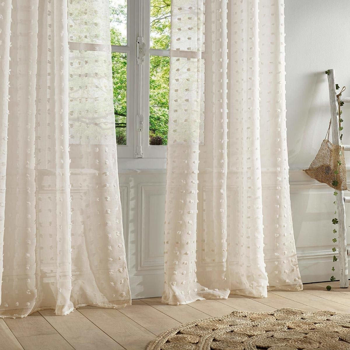 VORHANG auf Rädern mit Ornamenten 240/140/240 cm - Beige, Textil (140/240/240cm) - Atmosphera Createur d´interieur