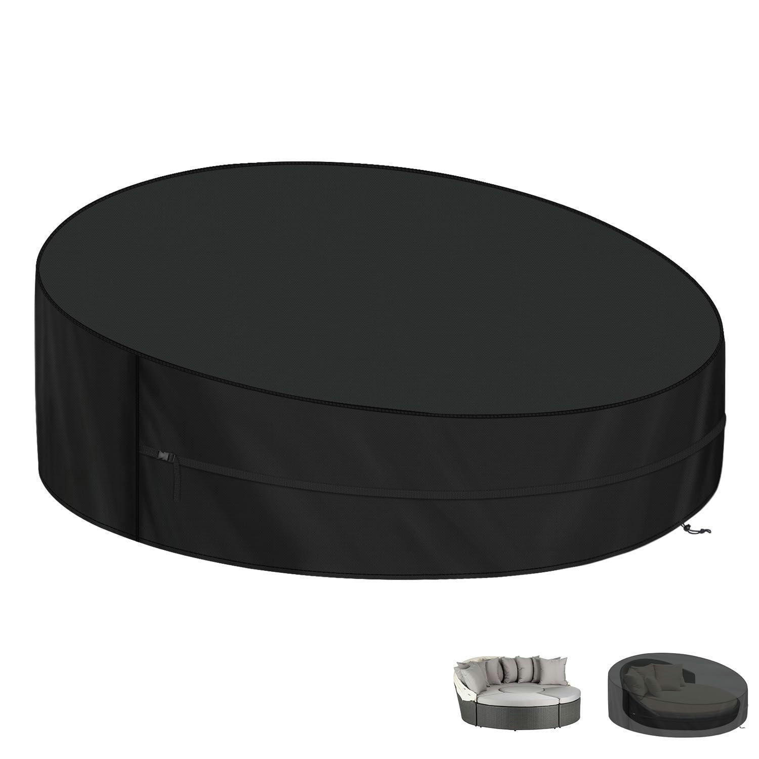 ABDECKHAUBE Sonneninsel 180/90/50 cm Wasserdicht 420D Oxford - Schwarz, Kunststoff (1/1/1cm)
