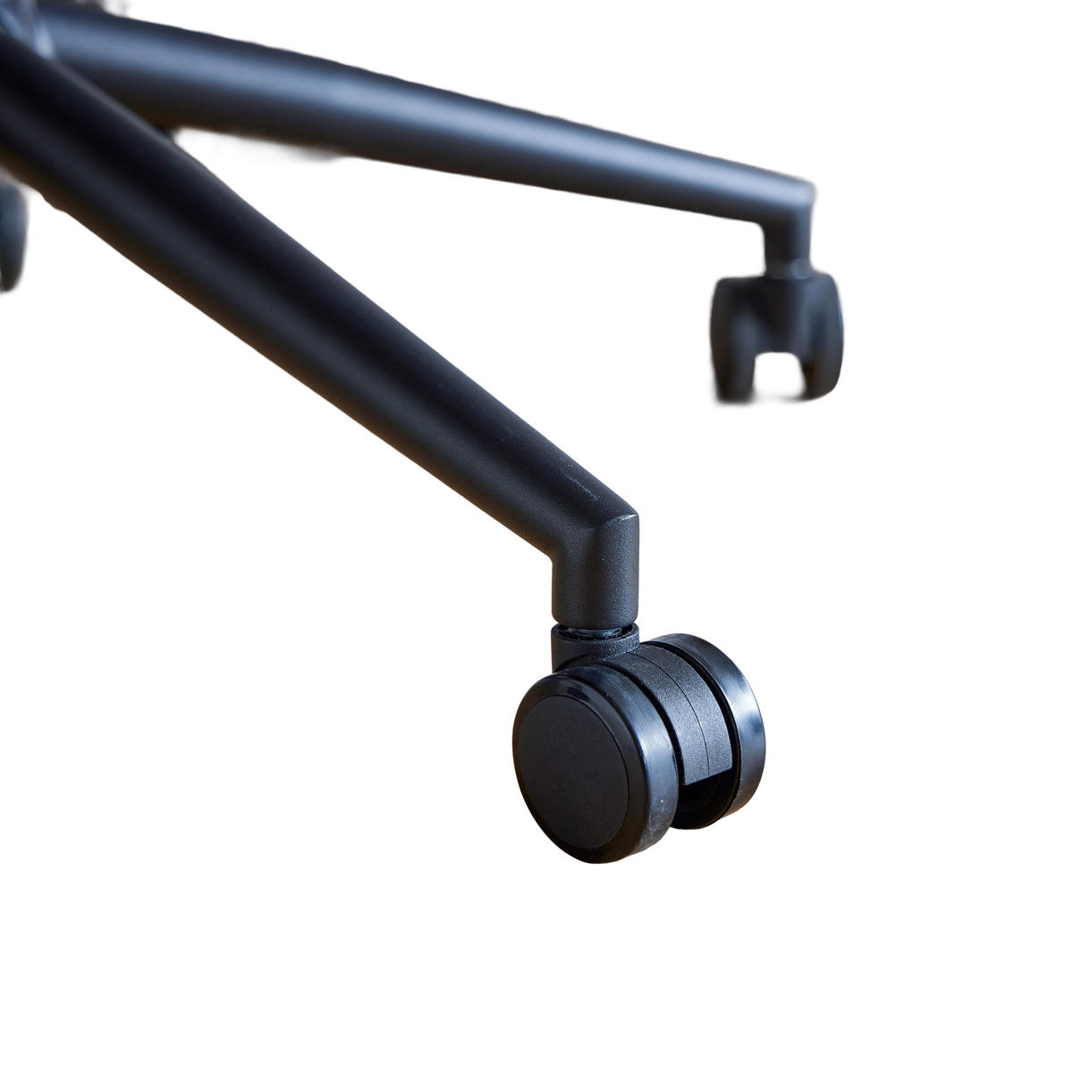 DREHSTUHL DE-41069 mit Eichenarmlehnen und Echtleder Braun - Schwarz, Metall (73/87/59cm) - ComfortXL