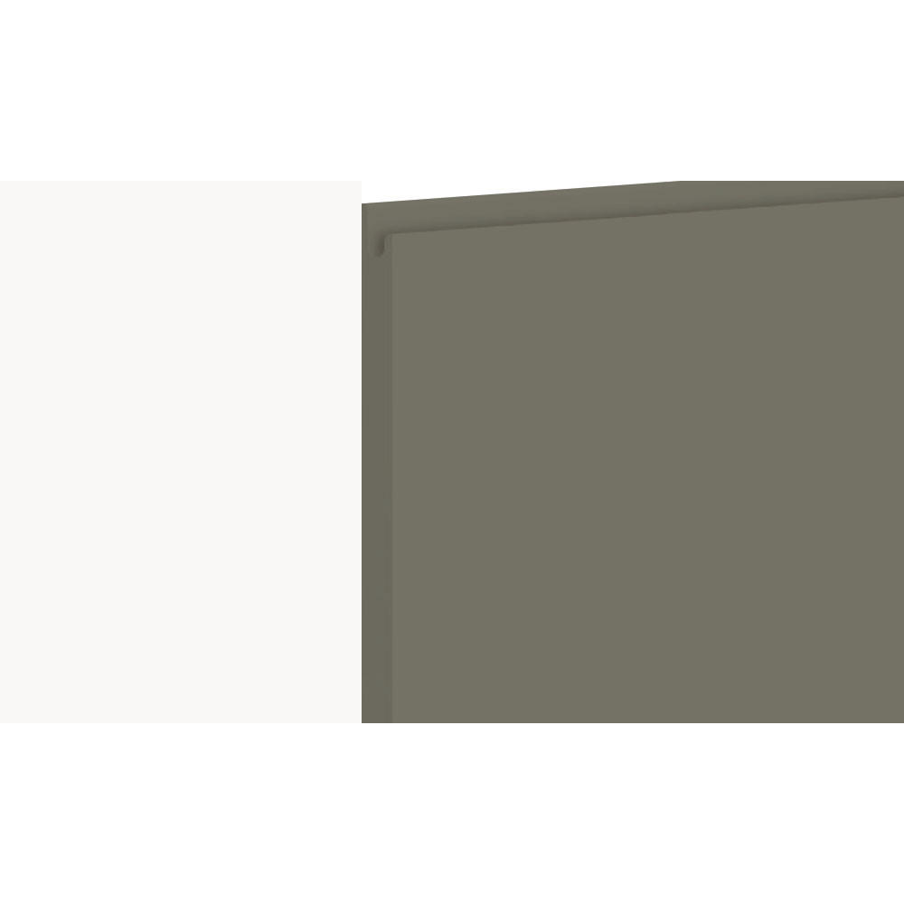 MIKROWELLENUMBAUSCHRANK Avellino W2MK/60 reed green Acryl matt / Weiß 60 / 32,5 / 72cm - Weiß/Grün, Holz/Holzwerkstoff (60/72/32.5cm) - Feldmann-Wohnen