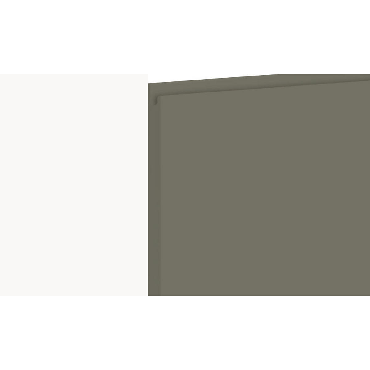 MIKROWELLENUMBAUSCHRANK Avellino W2MK/60 reed green Acryl matt / Weiß 60 / 32,5 / 72cm - Weiß/Grün, Holz/Holzwerkstoff (60/72/32.5cm) - Feldmann-Wohnen