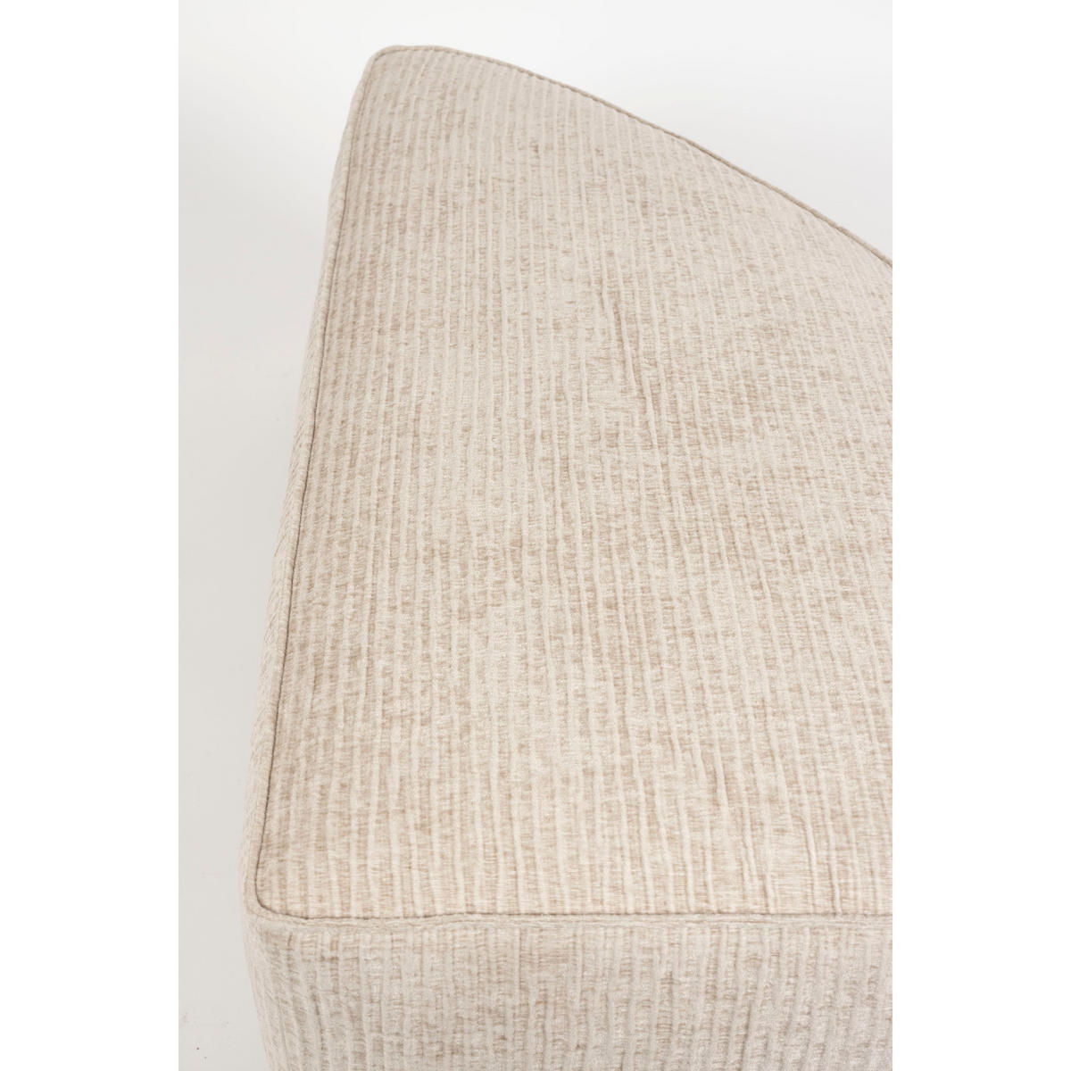 SOFA ELEMENT Hunter Rund Ecken Links Sand/ Beige - Beige, Textil (60/38/100cm) - Zuiver