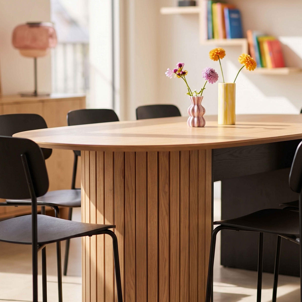 ESSTISCH 10-Sitzer, Braun - Braun, Holz (100/200/75cm) - Oviala