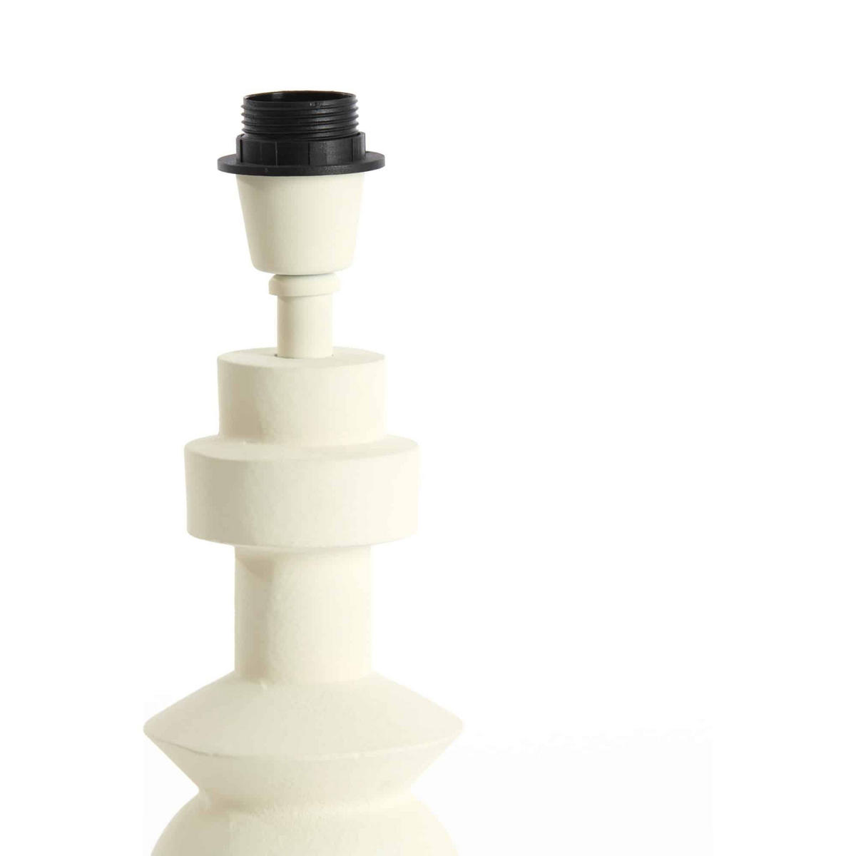 LAMPENFUSS Esino Weiß 12/12/26 cm - Weiß, Metall (12/12/26cm) - Light & Living