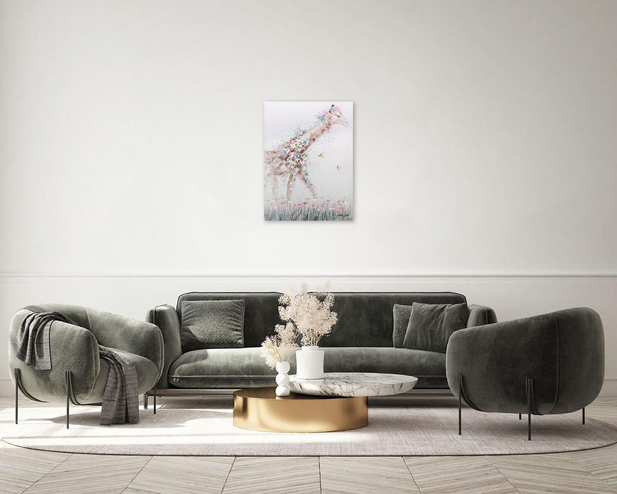 ACRYLBILD HANDGEMALT 75/100 cm - Taupe/Beige, Holz/Textil (1.64/100cm) - KUNSTLOFT