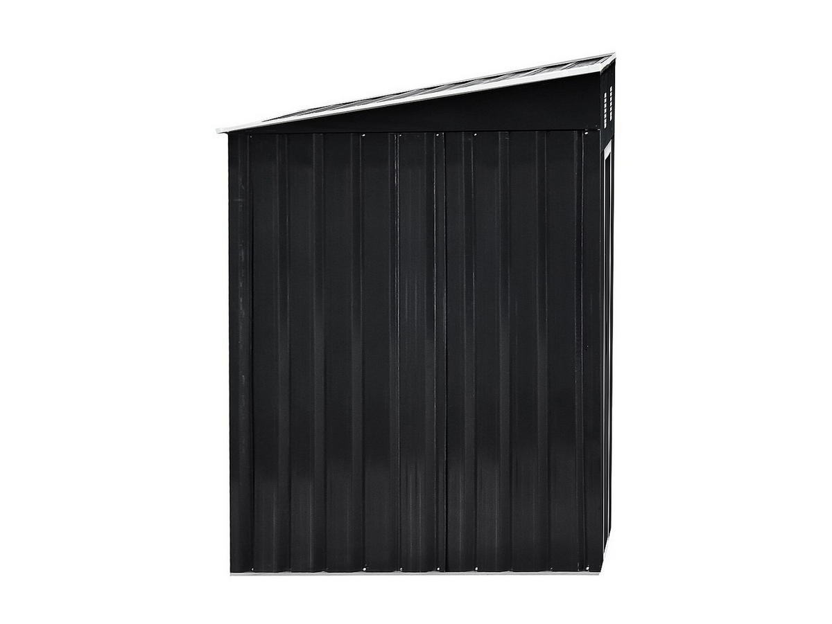 SCHREBERGARTENHAUS - 183 cm x 109 cm - metall - anthrazitgrau Manso - Anthrazit, Metall (183/170/109cm) - Vente-Unique