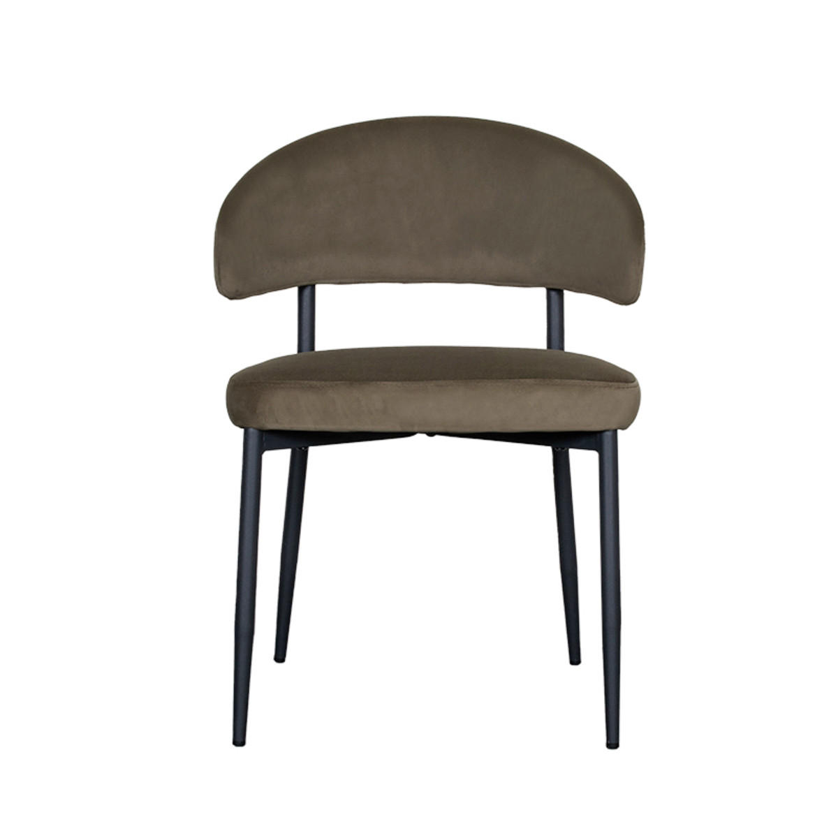 Thumbnail - Label51 Esszimmerstuhl, Grün, Textil, 1-Sitzer, 56x76x55 cm, Esszimmer, Stühle, Esszimmerstühle, Vierfußstühle