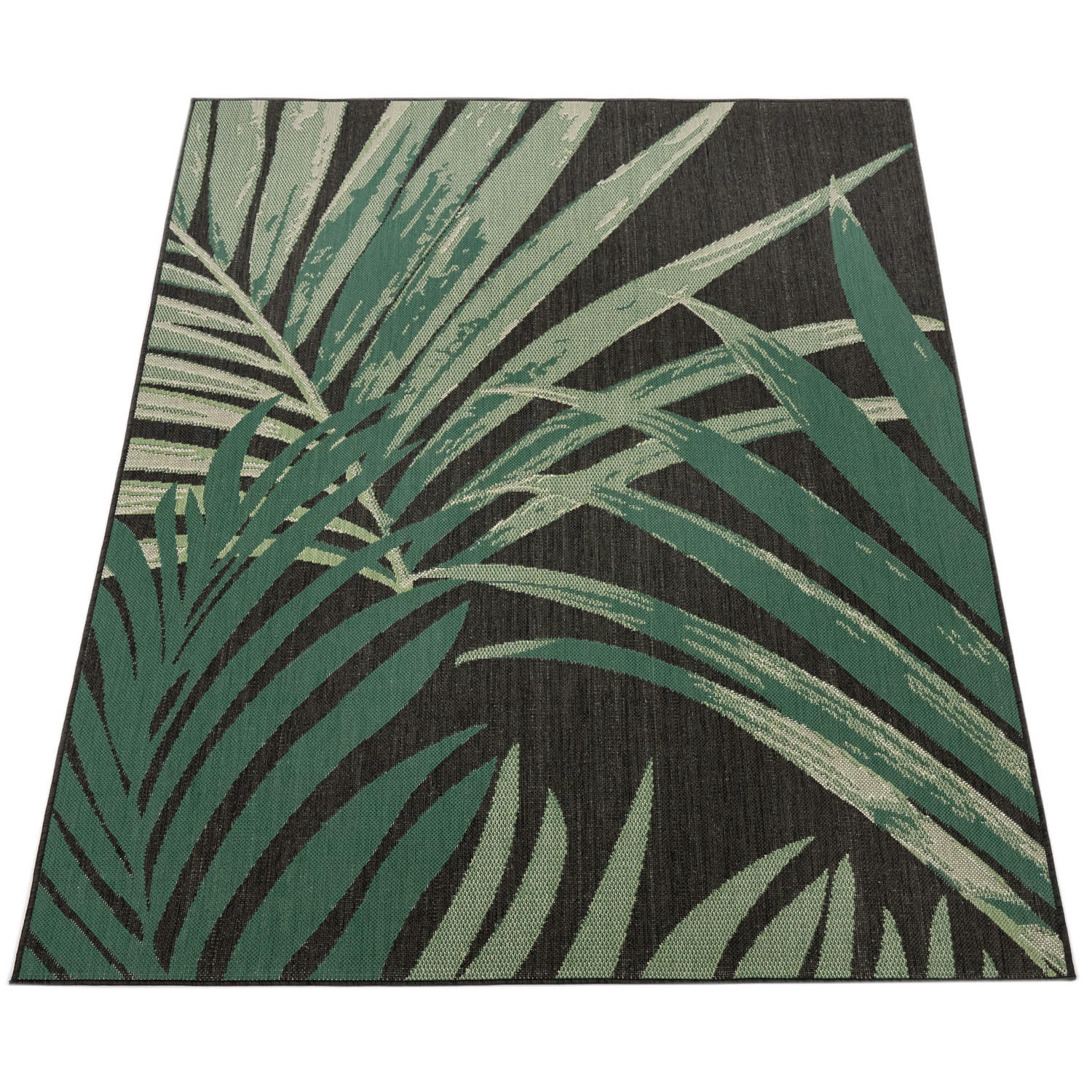 OUTDOORTEPPICH 160/160 cm Ostende 552 - Schwarz, Textil (160/160cm) - Paco Home