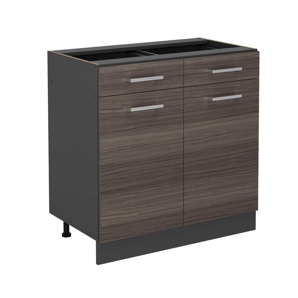 Vicco Küchenunterschrank Grau, Anthrazit 80x81.6x46 cm