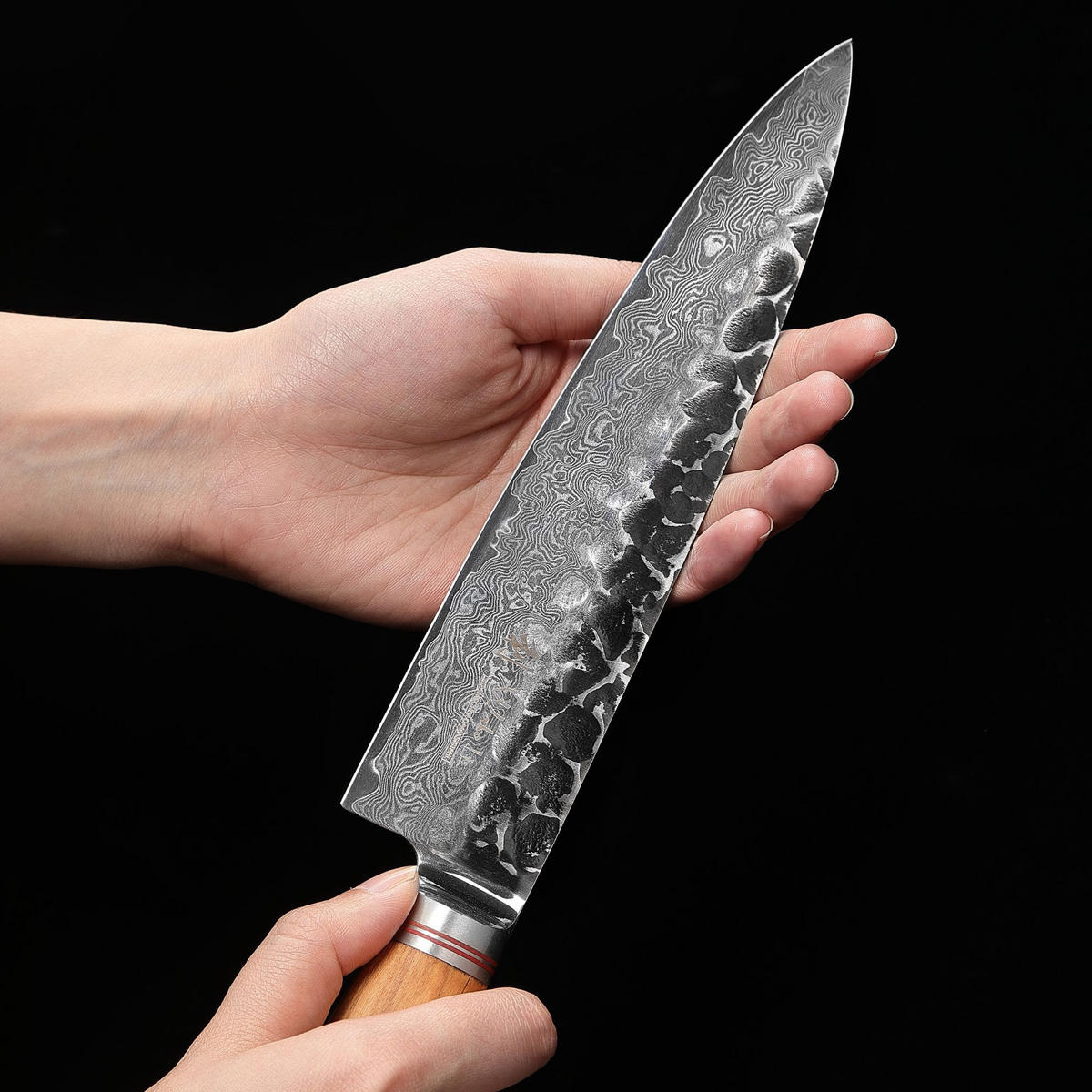 CHEFMESSER 20 cm - Braun, Holz/Metall (33cm) - Wakoli