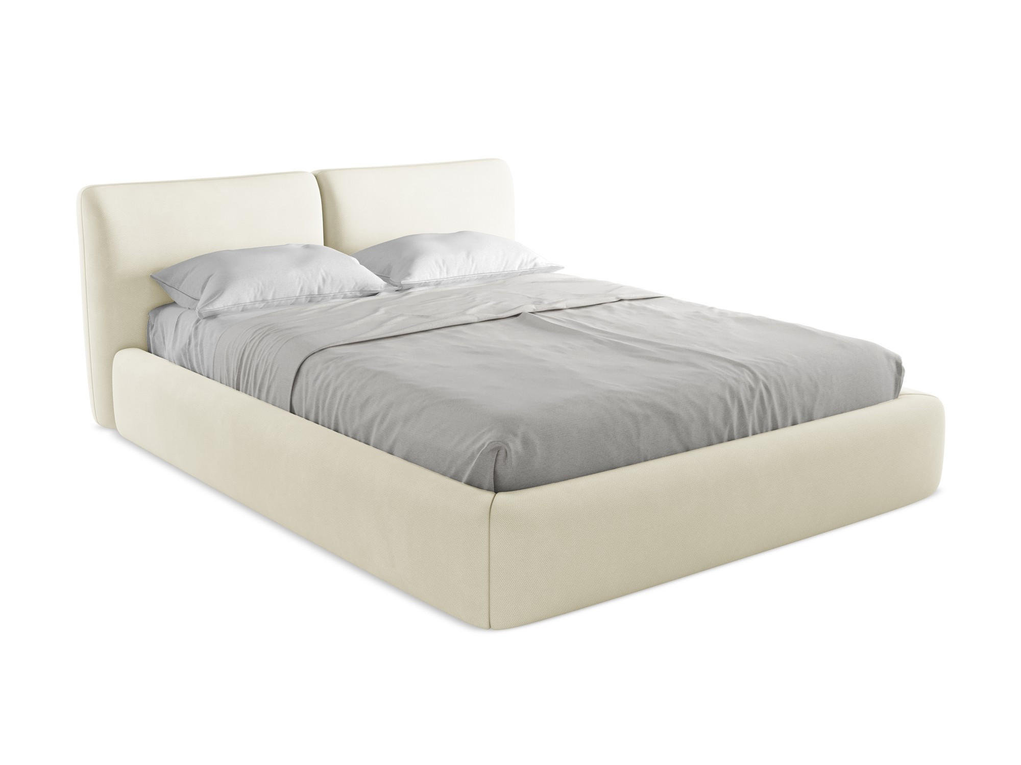 POLSTERBETT mit Bettkasten und Lattenrost 180x228 Beige - Beige/Schwarz, Kunststoff/Textil (160/200cm) - Makamii