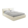 POLSTERBETT mit Bettkasten und Lattenrost 180x228 Beige - Beige/Schwarz, Kunststoff/Textil (160/200cm) - Makamii