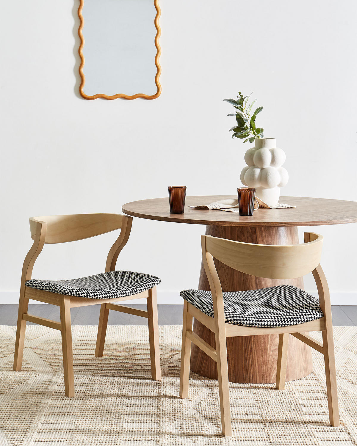 ESSZIMMERSTUHL 2er-Set Braun Maroa - Schwarz/Braun, Holzwerkstoff (51/72/46cm) - Beliani