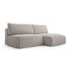 ECKSOFA mit Schlaffunktion Greste, Beige - Beige, Textil (150/223cm) - Meblito