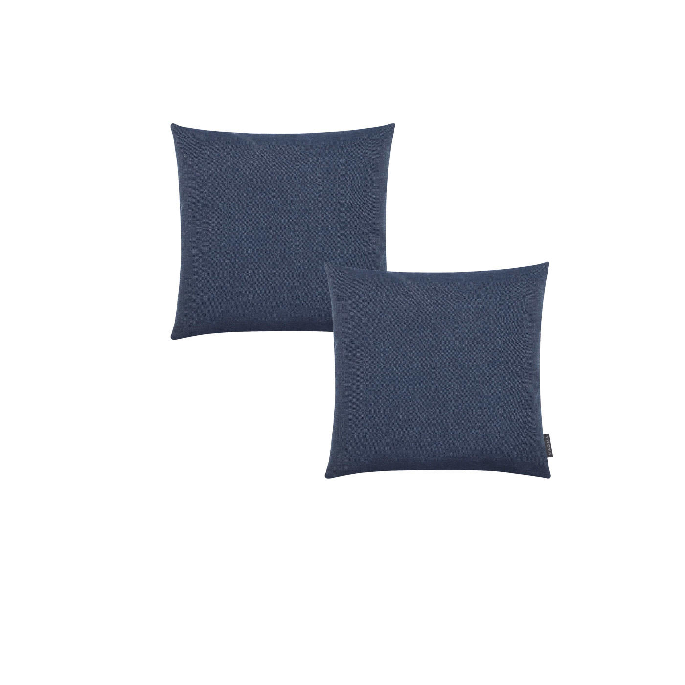 KISSENHÜLLE 2er Set Riva 40/40 dunkelblau - Dunkelblau, Textil (40/40cm) - Magma Heimtexx