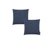 KISSENHÜLLE 2er Set Riva 40/40 dunkelblau - Dunkelblau, Textil (40/40cm) - Magma Heimtexx
