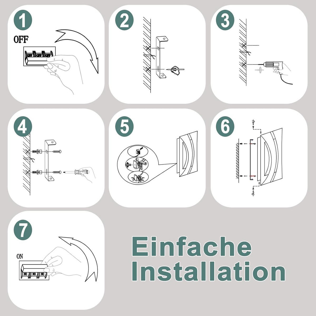 LED WANDLEUCHTE BURTON Ⅲ 21/13/8 cm - Weiß, Metall (13/8/21cm) - Nettlife