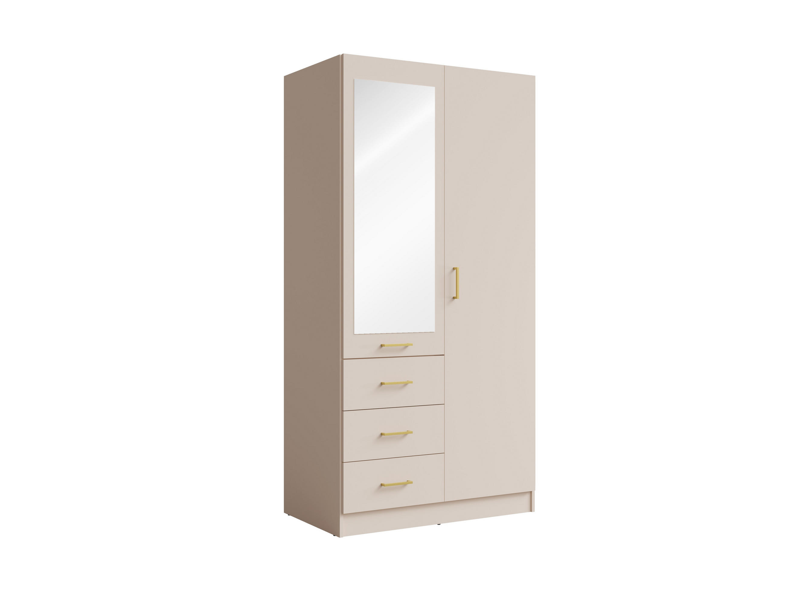 Milaros Markt Kleiderschrank Sand 101x200.5x58 cm