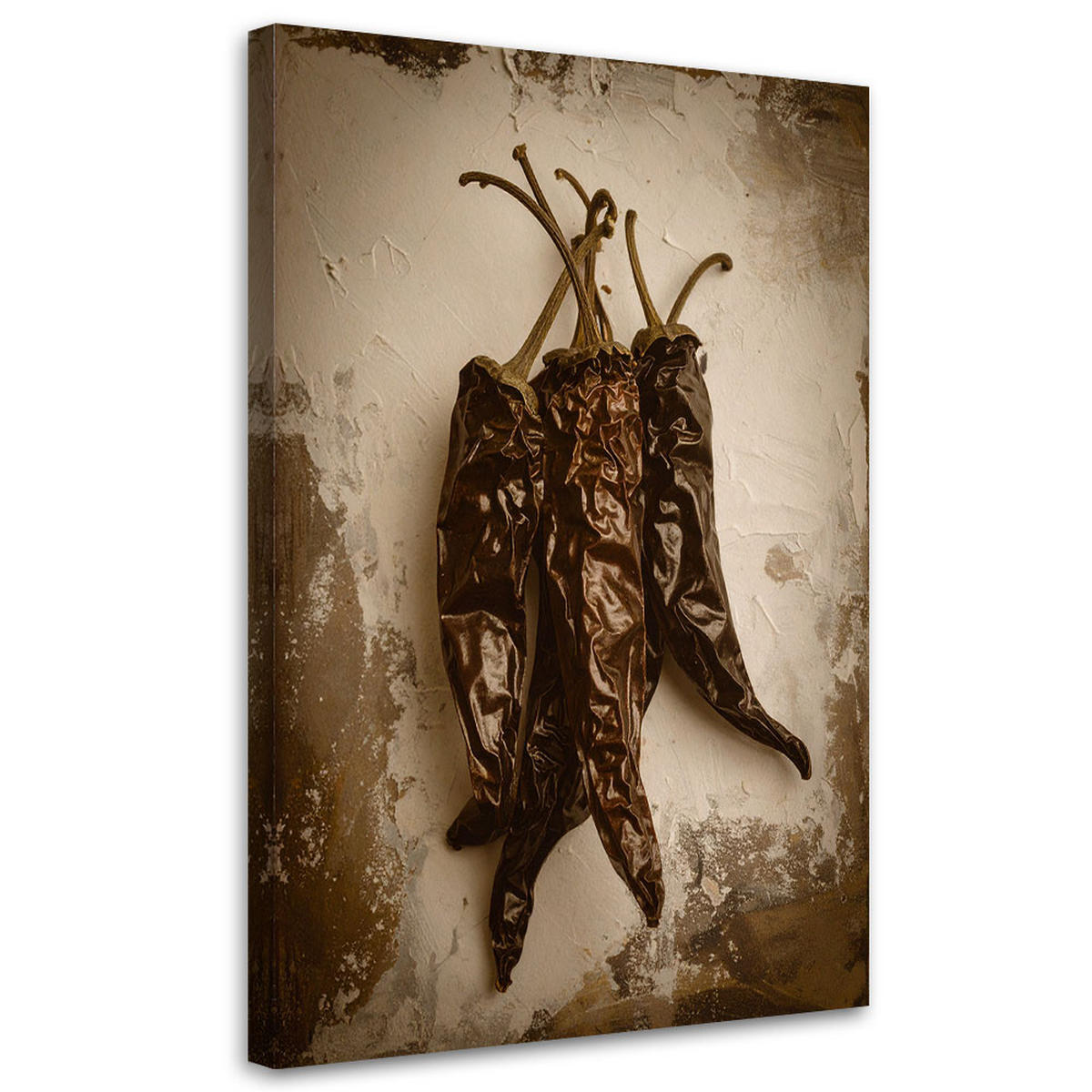 LEINWANDBILD Essen & Trinken 70x100cm - Braun, Textil (70/100cm) - Feeby