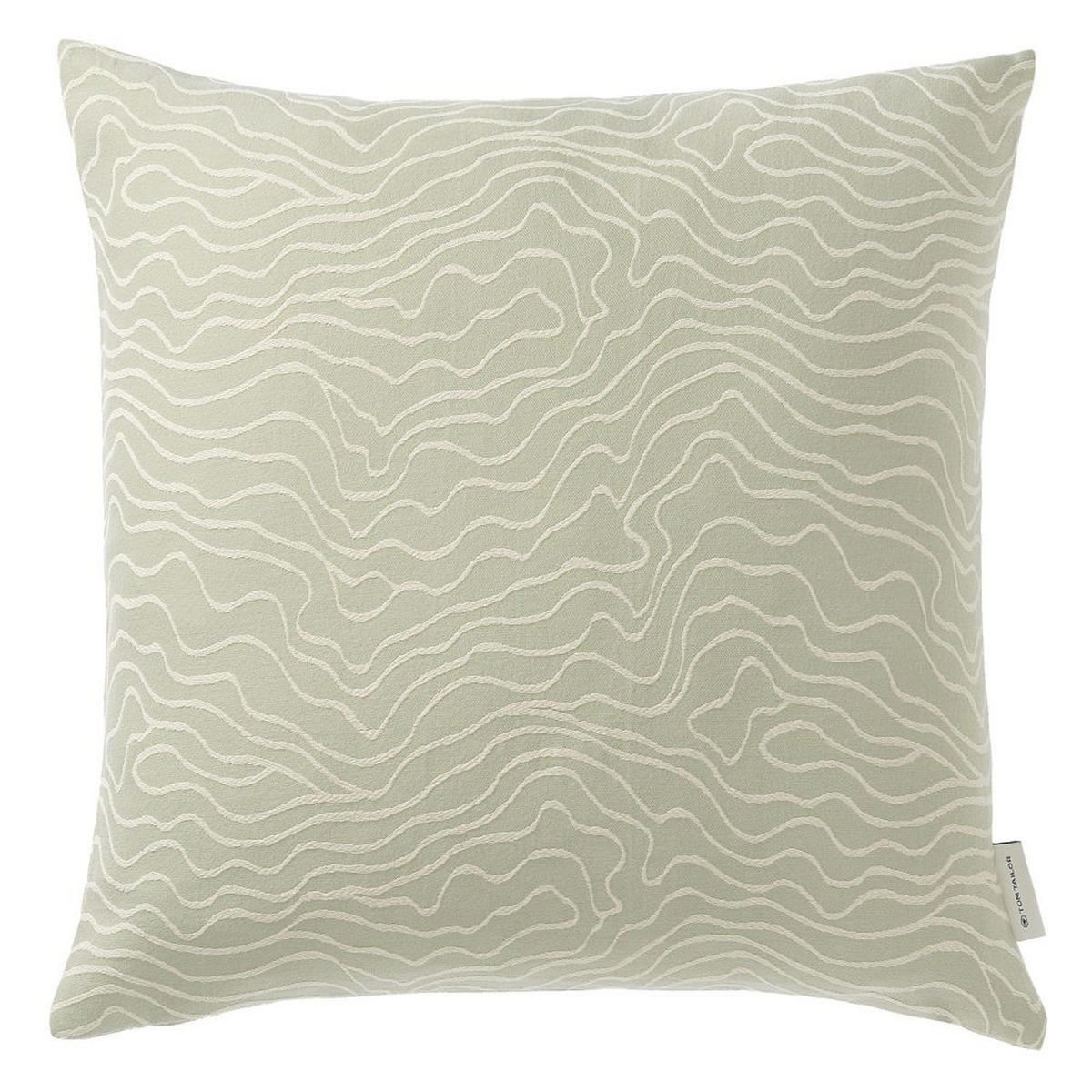 ZIERKISSENHÜLLE Marbel bleu 45x45cm - Pastellgrün, Textil (45/45cm) - Tom Tailor