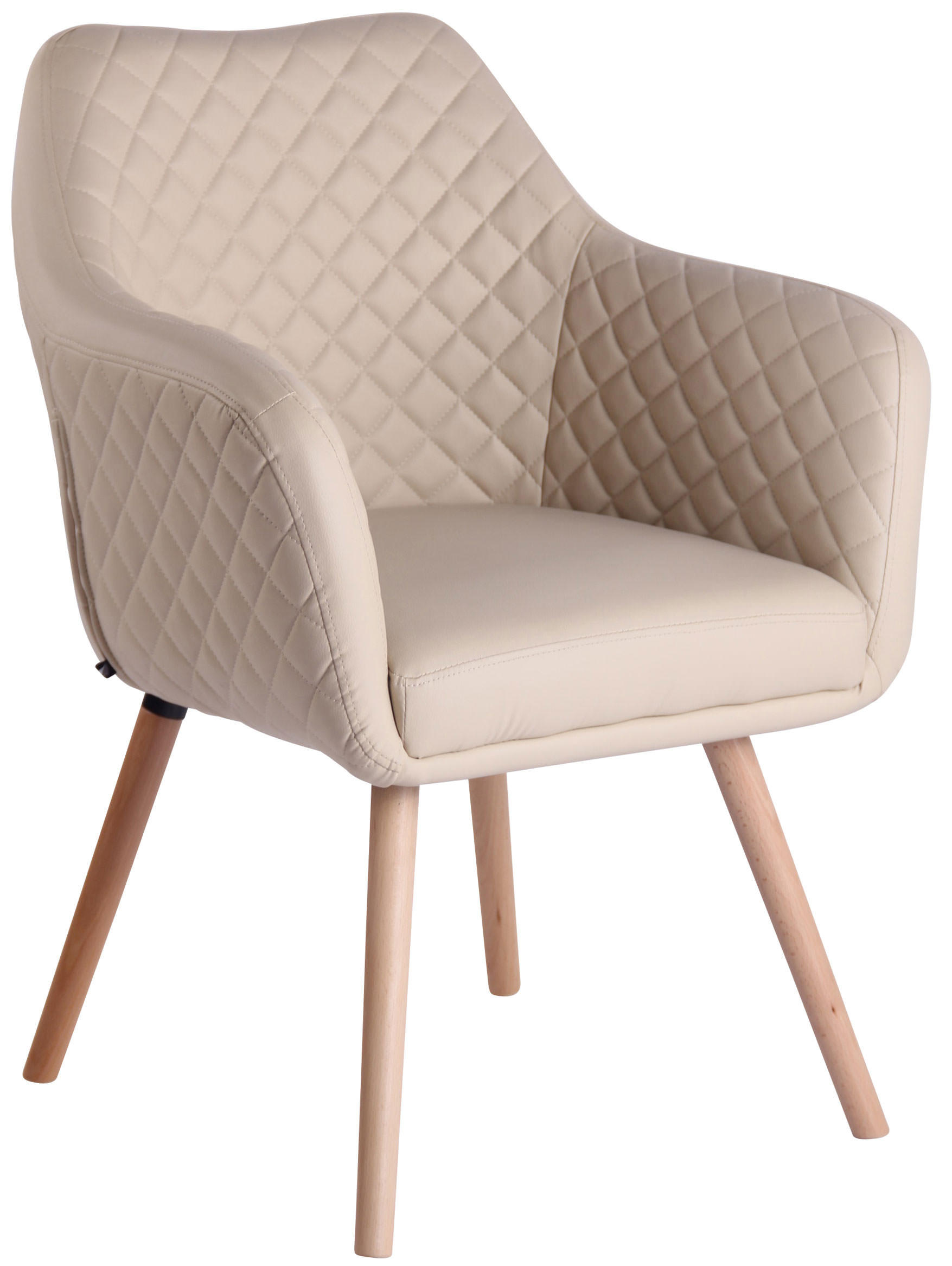 CLP Armlehnenstuhl Creme 63x84x61 cm